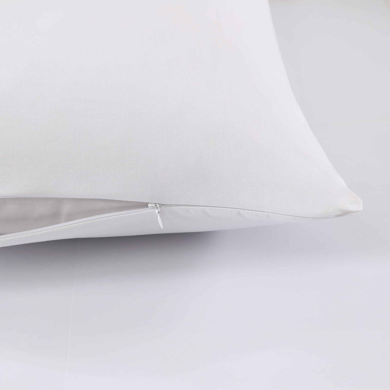 Standard Cotton Percale Pillow Protector Set, King