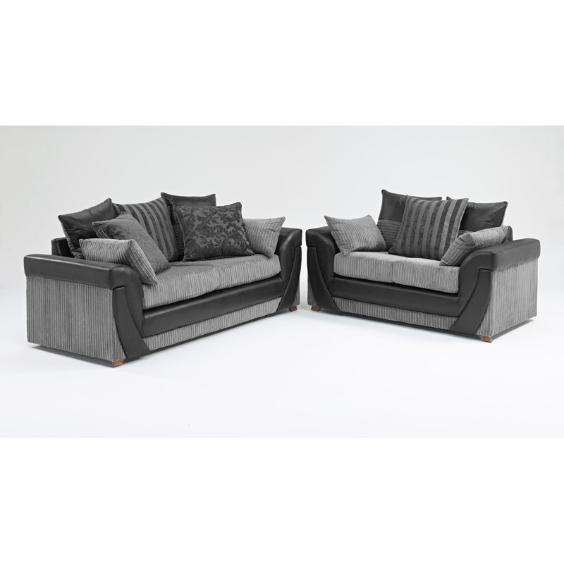 Jalama Chenille Sofa, Black