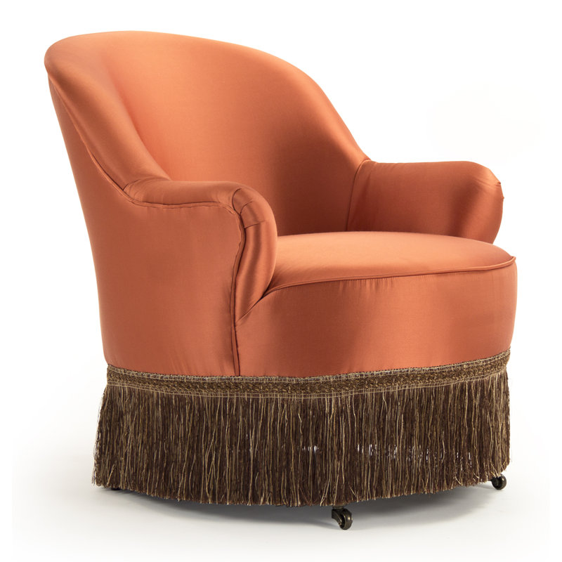 Alleffra Barrel Chair Chair with Ottoman