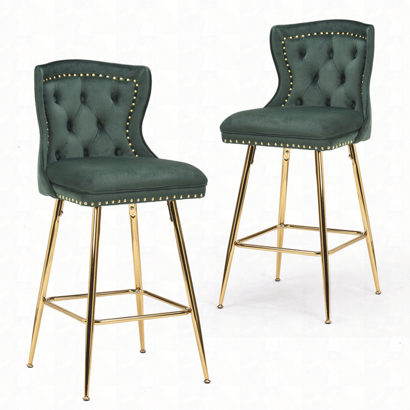 Tabouret de comptoir 26 po Maghull, Vert