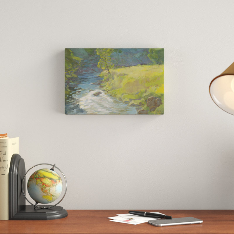 «Inner Stream», peinture sur toile, H 8 po x l 12 po