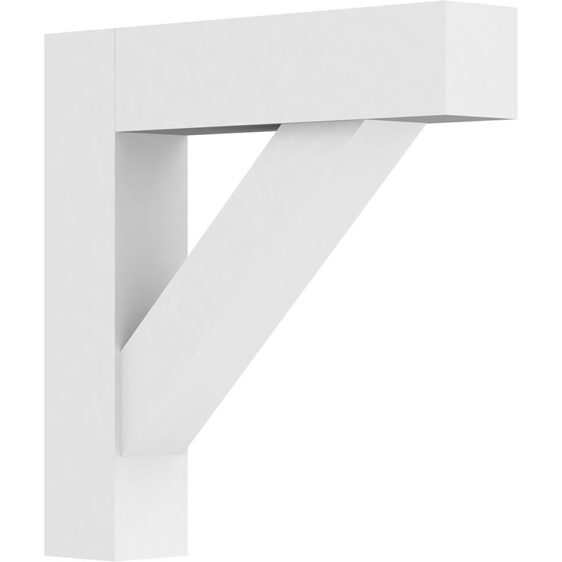 Standard Architectural Grade PVC Bracket, 18"H x 3"W x 18"D