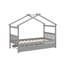 Lit simple en bois avec lit gigogne-512509991