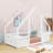 Wood House-Shaped Floor Bed With Guardrails-1670967925-1670967927