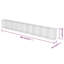 Panier en Gabion avec couvercles en acier galvanisé vidaXL Gabion, capacité de charge élevée, 354,3 po x 19,7 po x 39,7 po-1490999551