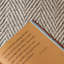 Van Dyke Hand Loomed Chevron Area Rug in Silver-78311140
