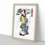Evening Rain at Karasaki by Eizan Kikukawa - Picture Frame Painting Print-55535866-55535869