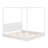 LED Canopy Bed, Canopy Platform Bed With Support Slats