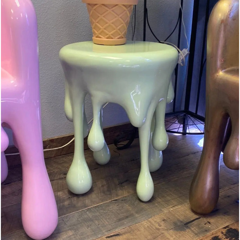 Statue de table d'appoint qui fond, Vert