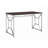Office Workspace Desk MDF/Chrome In Brown