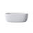 51'' Freestanding Bathtub Resin Stone Soaking Bathtub Solid Surface Modern Tubs With Overflow And Pop-up Drain In White