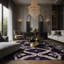 Tapis mauve soyeux et moelleux-1195537384
