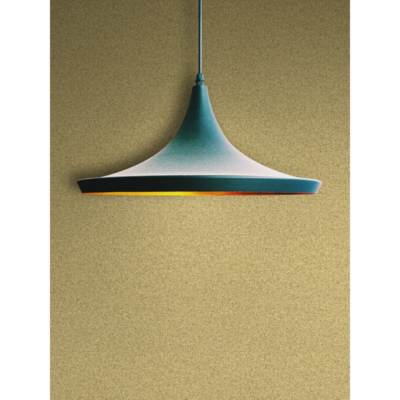 Rouleau de papier peint lisse L 2 pi 3 po x l 27 po Mica Stone, Or