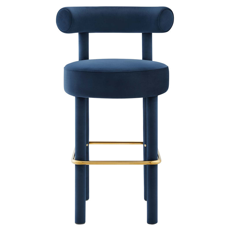 Modway Toulouse Counter/Bar Stool, Bar Stool (30” Seat Height), Light Midnight Blue