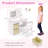 Kids Vanity Set Princess Dressing Table & Chair With Mirror 2-color Led Lights-1877545481