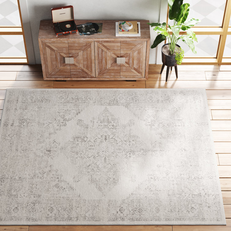 Shyann Machine-Woven Oriental Grey Area Rug