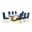 Valier Marble Top Open Dining Set-960081852-960081848-959753096