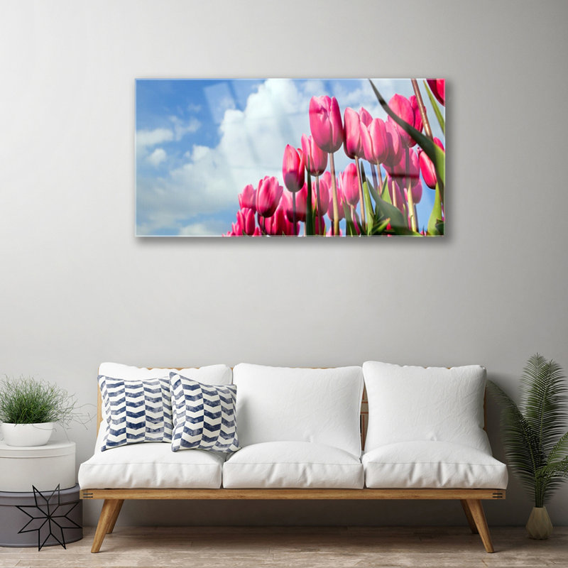 Tulip Floral - Unframed Photograph on Glass