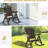 Rustic Wooden Rocking Chair - Brown For Patio, Garden, Porch High , , Fire- Wood Outdoor Leisure