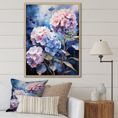 " Blue Hydrangea Blooms At Moonlight I "