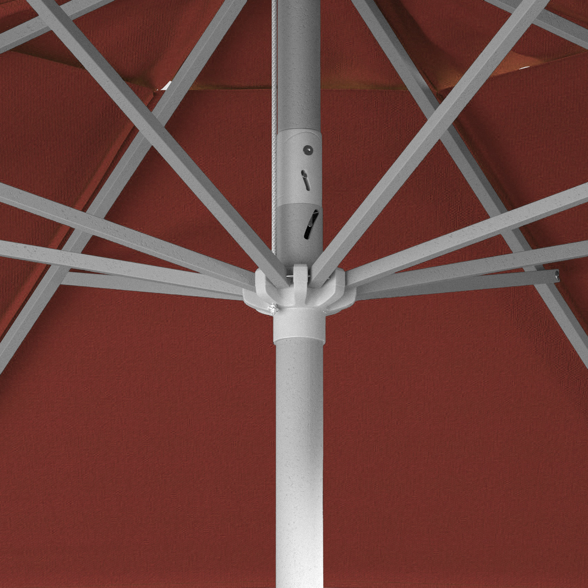 Kenne Sunbrella® Outdoor Umbrella, Canvas Jockey Red Sunbrella® Canvas, 90" W x 90" D