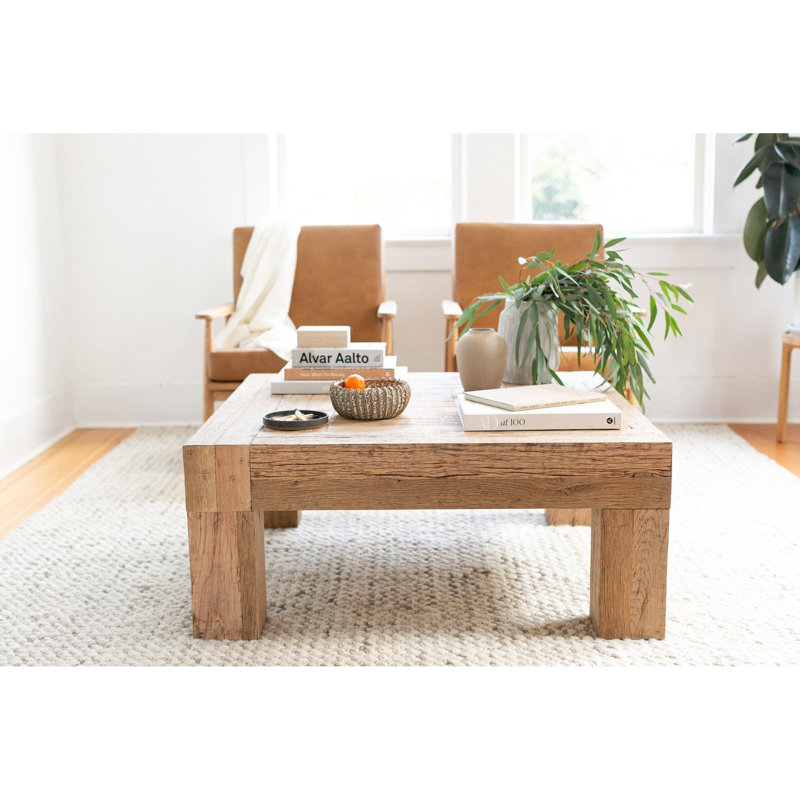 Evander 4 Legs Coffee Table, Natural