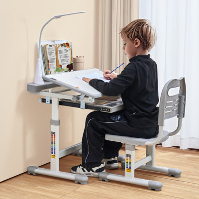 Adjustable Height Steel Writing Desk