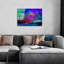 Élégante peinture décorative en verre trempé de 19,7 po x 27,6 po | 100% verre trempé, épaisseur: 0,16 pouce | Parfait pour la décoration intérieure, le salon et le bureau | Superbe œuvre d'art avec une esthétique moderne