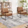 Asher Modern Abstract Machine Washable Area Rug With Non-Slip Backing