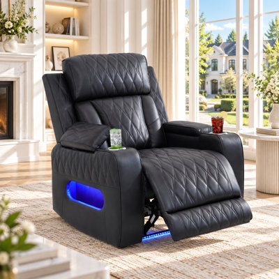Fauteuil inclinable électrique haut de gamme en similicuir