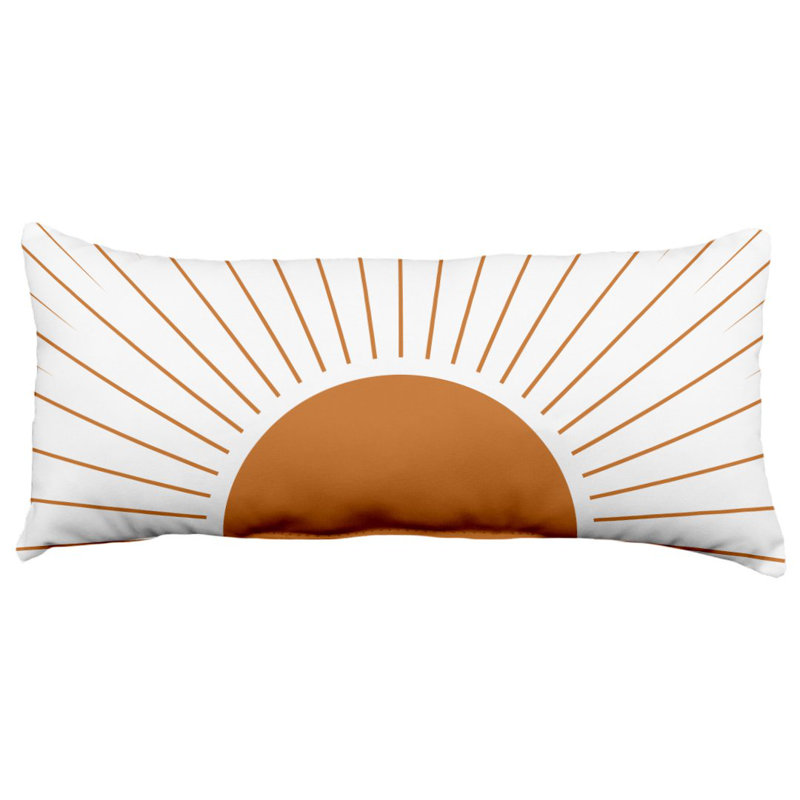 Oreiller géométrique Mid Century Modern Rays