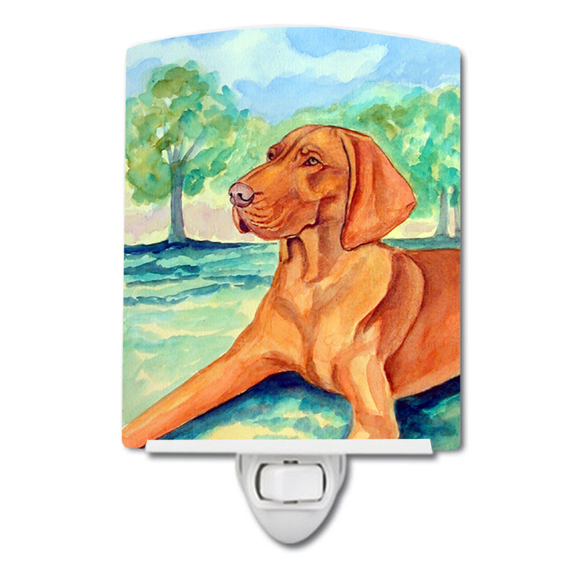 Éclairage de nuit en céramique vizsla