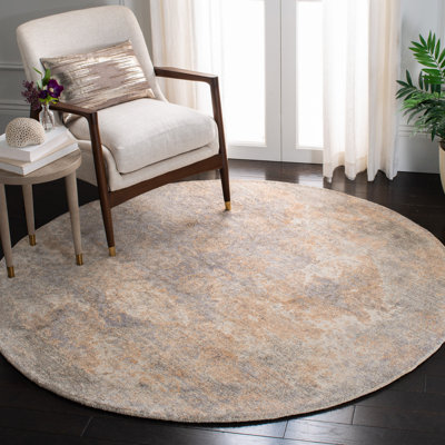 Culpeper Hand Tufted Wool/Viscose Pile Abstract Rug in Charcoal/Ivory