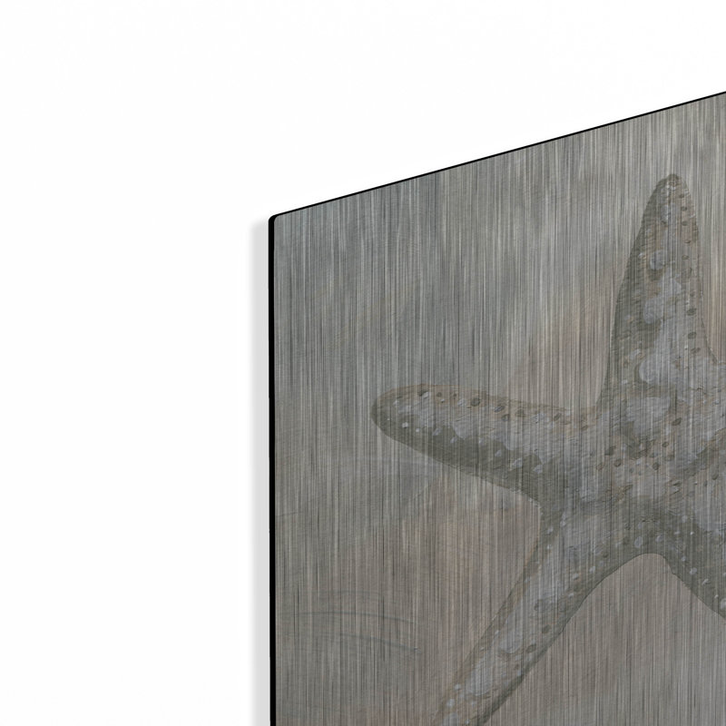 Art mural en métal «Starfish 1» par Yvette St. Amant, H 12 po x l 12 po