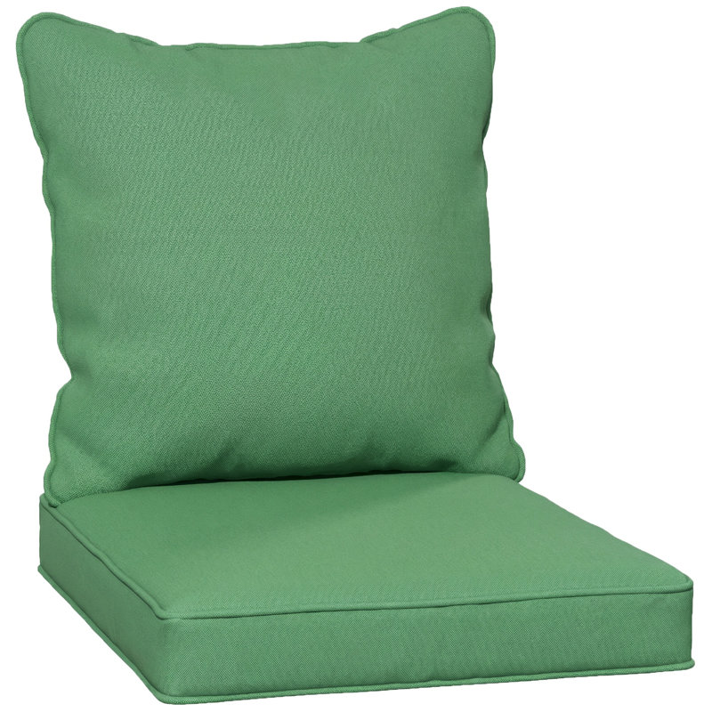 Outdoor Seat Cushion Set, Green