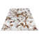 Shine White/Brown Rug