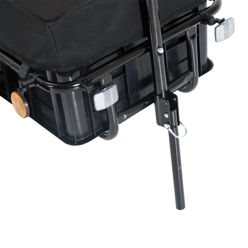 Remorque porte-vélos avec boîte amovible et housse imperméable