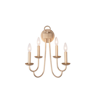 Kiera 4 LT Modern Gold Wall Sconce Kalco