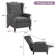 Zelma Upholstered Push Back Recliner w/ Vibratory Massage & Heating Function