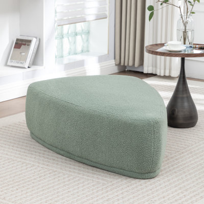 Sam Faux Fur Upholstered Ottoman