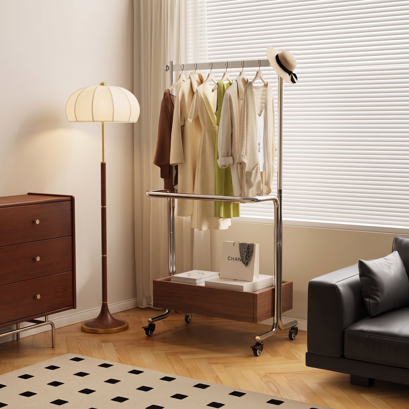 Gold Modern Metal Floor Lamp, Coffee