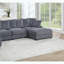 Chaise sans accoudoirs - Velours côtelé - 2 coussins de dossier-532735948