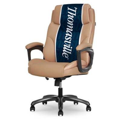 Adamstown® Danvers Big & Tall Office Chair, with Ergonomic High-Back and Contoured Lumbar Support, Vegan Leather