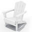 Chaise Adirondack en acier PEHD pliable-1833397279