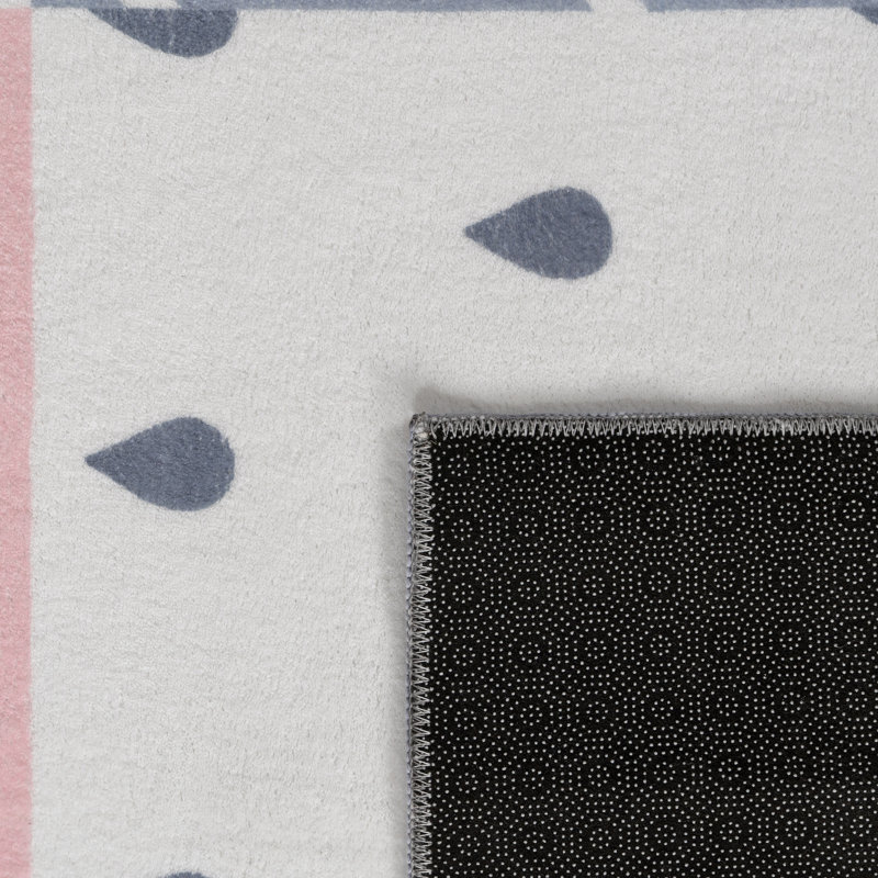Taki Pink Area Rug, Rectangle 80 x 150cm
