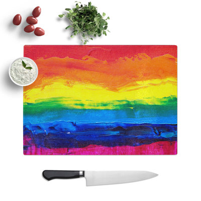 Tempered Glass Art Painting Vol.348 Chopping Board