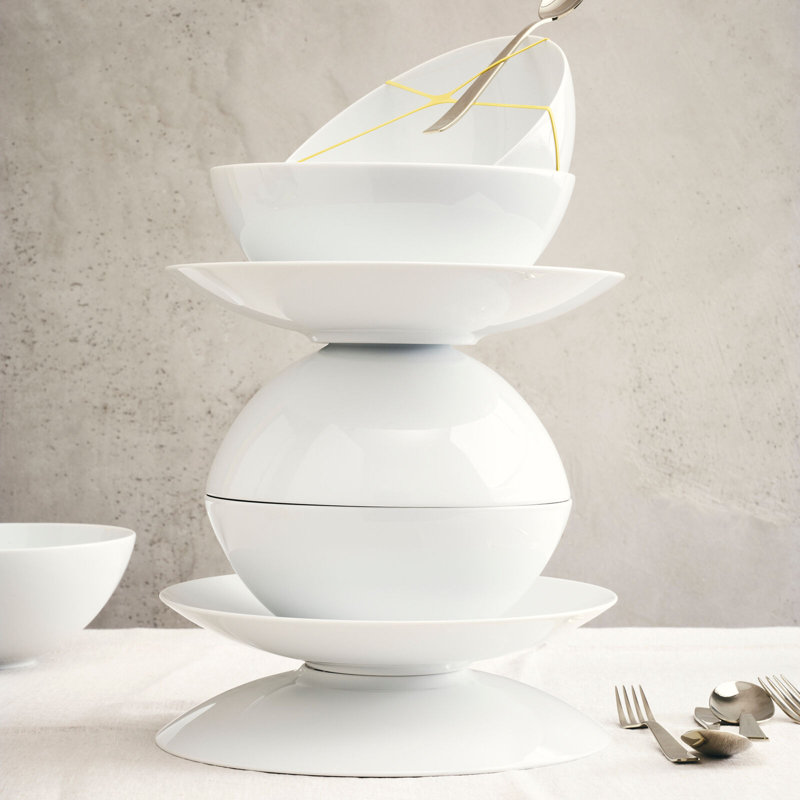 TAC 02 White Porcelain Dinner Plate