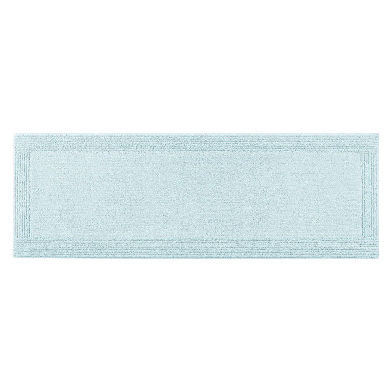 Tapis de bain de luxe réversible 100% coton touffeté 3000 g / m², texture moelleuse semblable au nuage, lavable à la machine, certifié Oeko-Tex