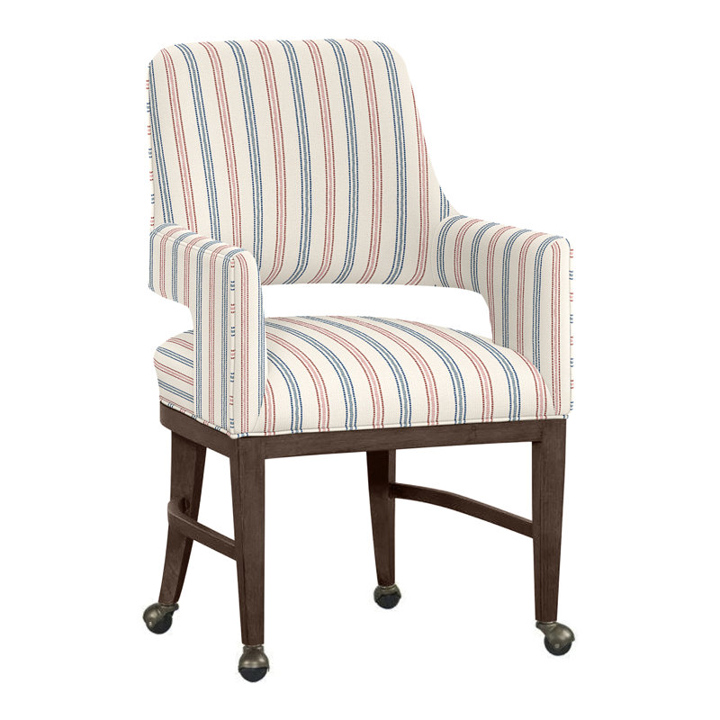 Chaise avec accoudoirs Josie, Perigold Atando Harbor, Noisette