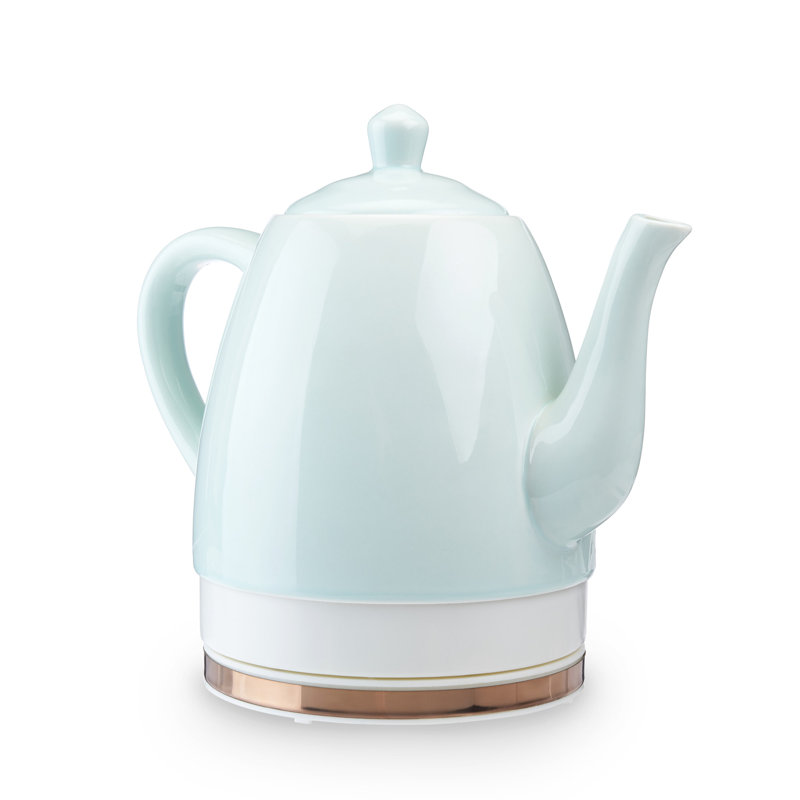 Noelle Ceramic Electric Tea Kettle, Green